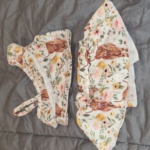 Texas Tushies Highland Cow Swim Set